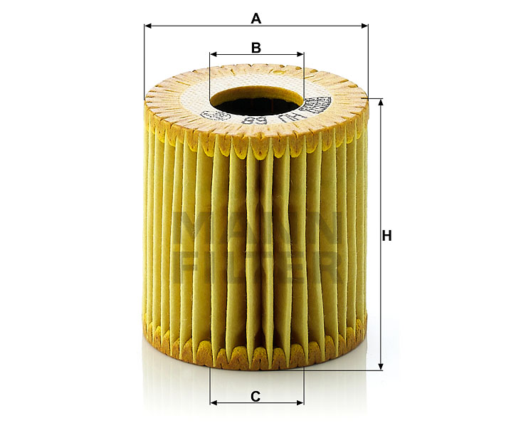 MANN-FILTER HU68x Ölfilterelement, metallfrei