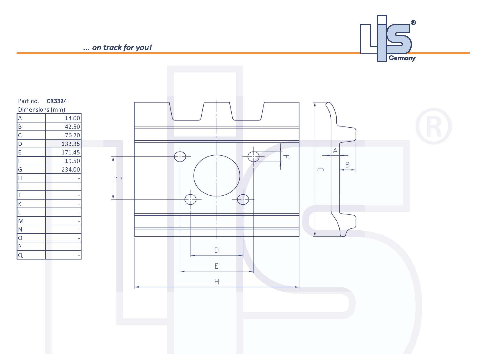 Double Grouser Shoe 610/14mm