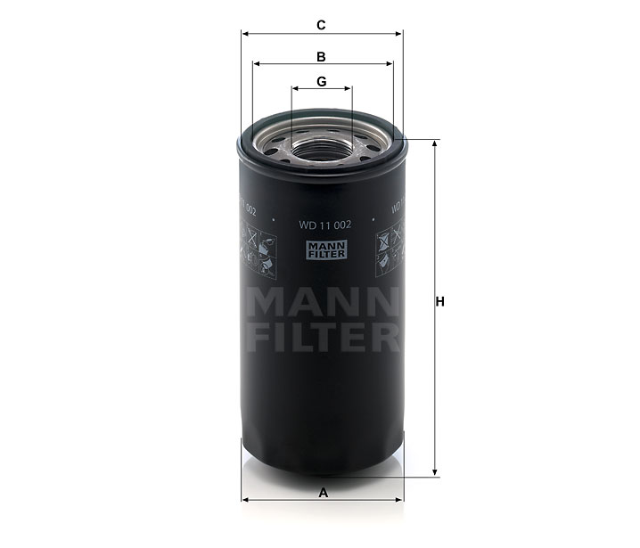 MANN-FILTER WD11002 Hydraulikfilter SpinOn