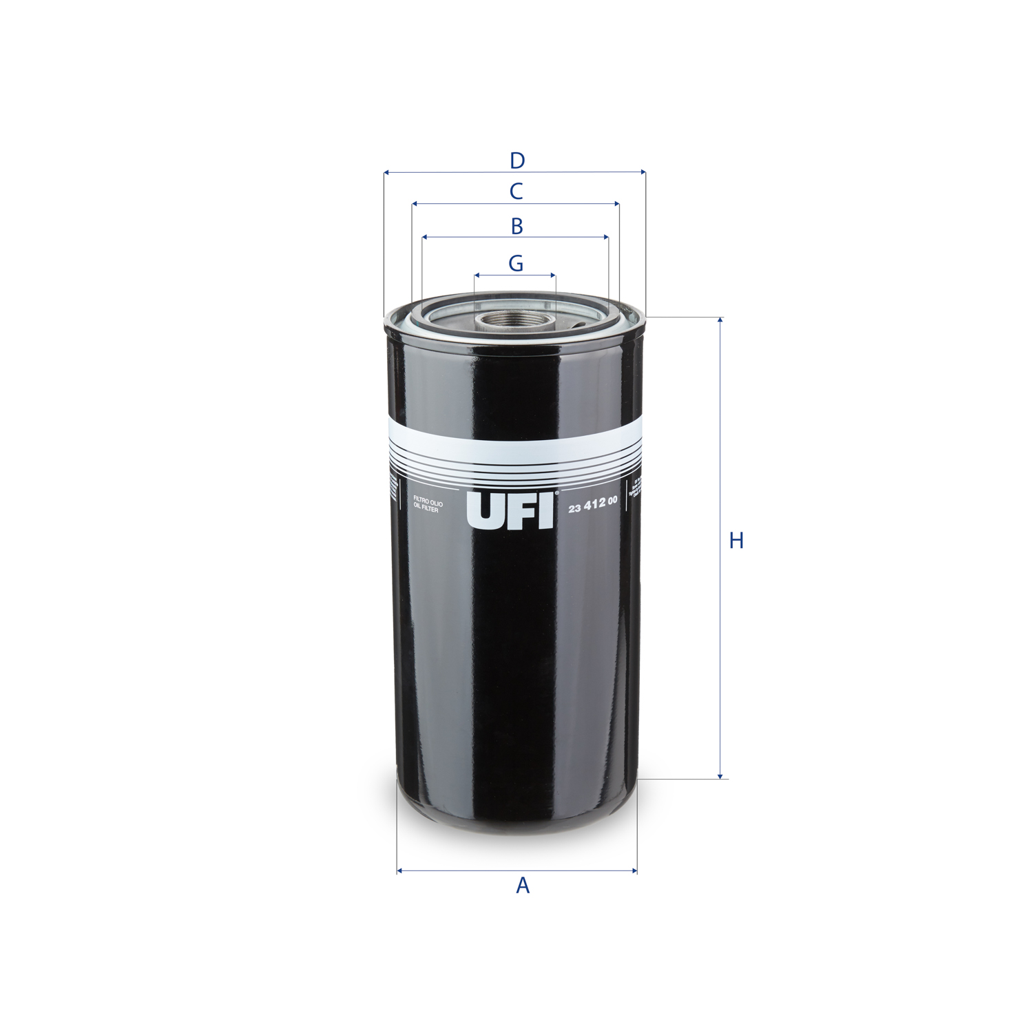 UFI FILTERS 23.412.00 Ölfilter SpinOn