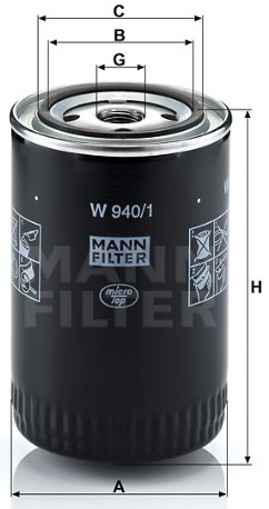 MANN-FILTER W940/1 oil filter (spin-on)