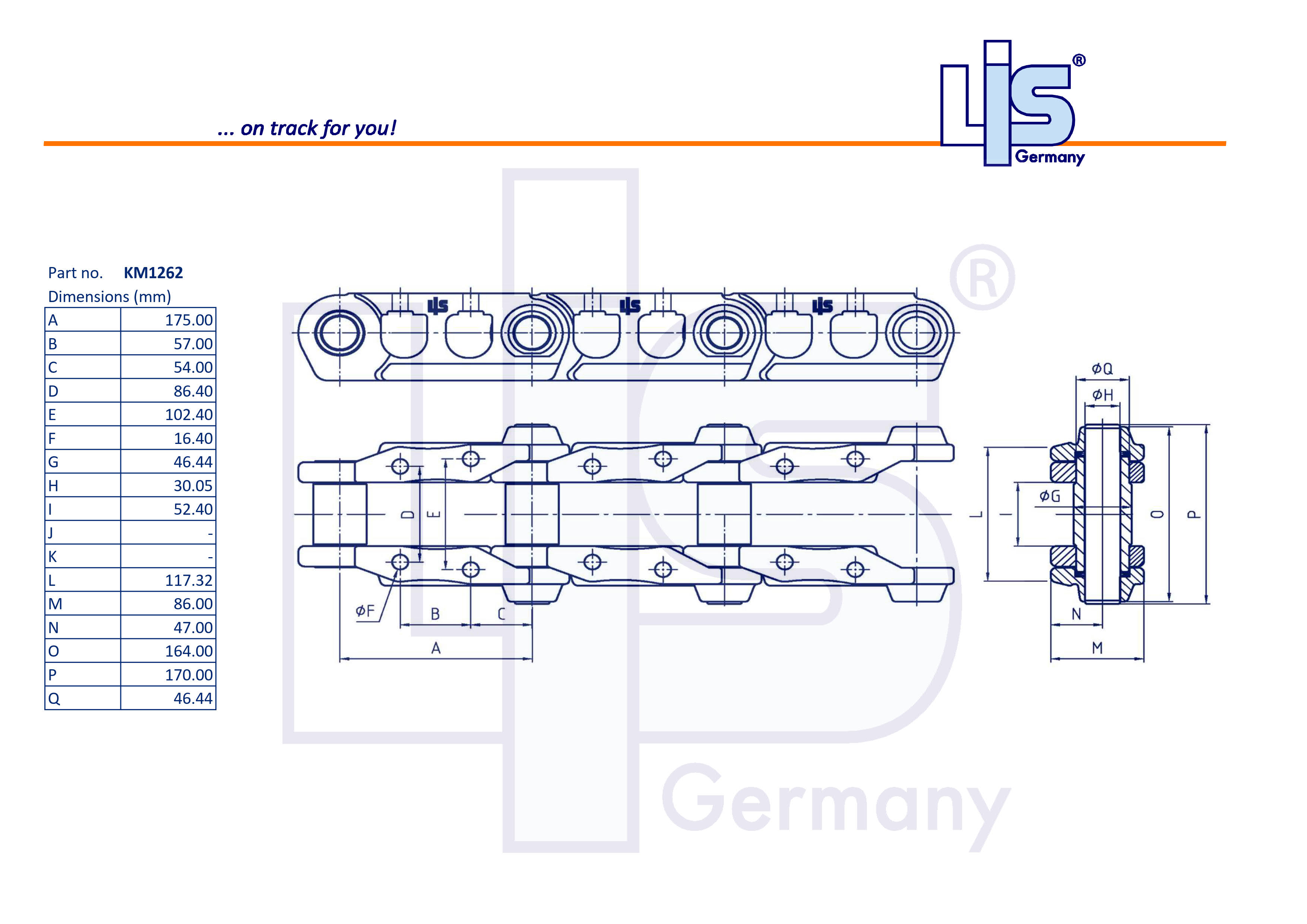 LINK ASSY 38 L GREASED