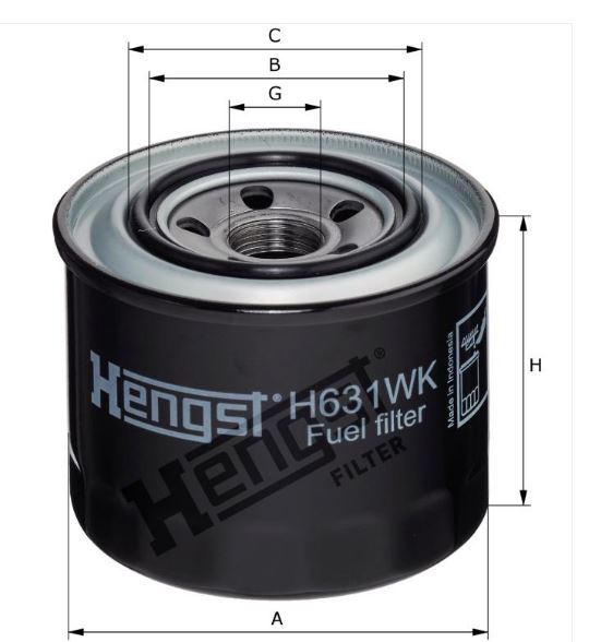 H631WK Kraftstofffilter SpinOn