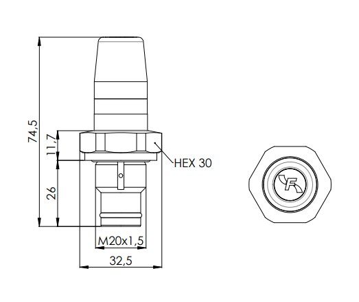 FILTREC VSLXF5 Differenzdruckschalter 5 bar (opt.)