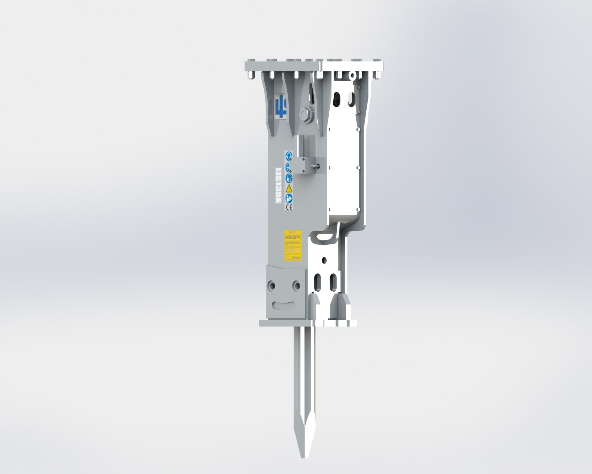LIS Hydraulikhammer 16,0t-21,0t Bagger mit
neutrale Adapterplatte ohne Aufnahme