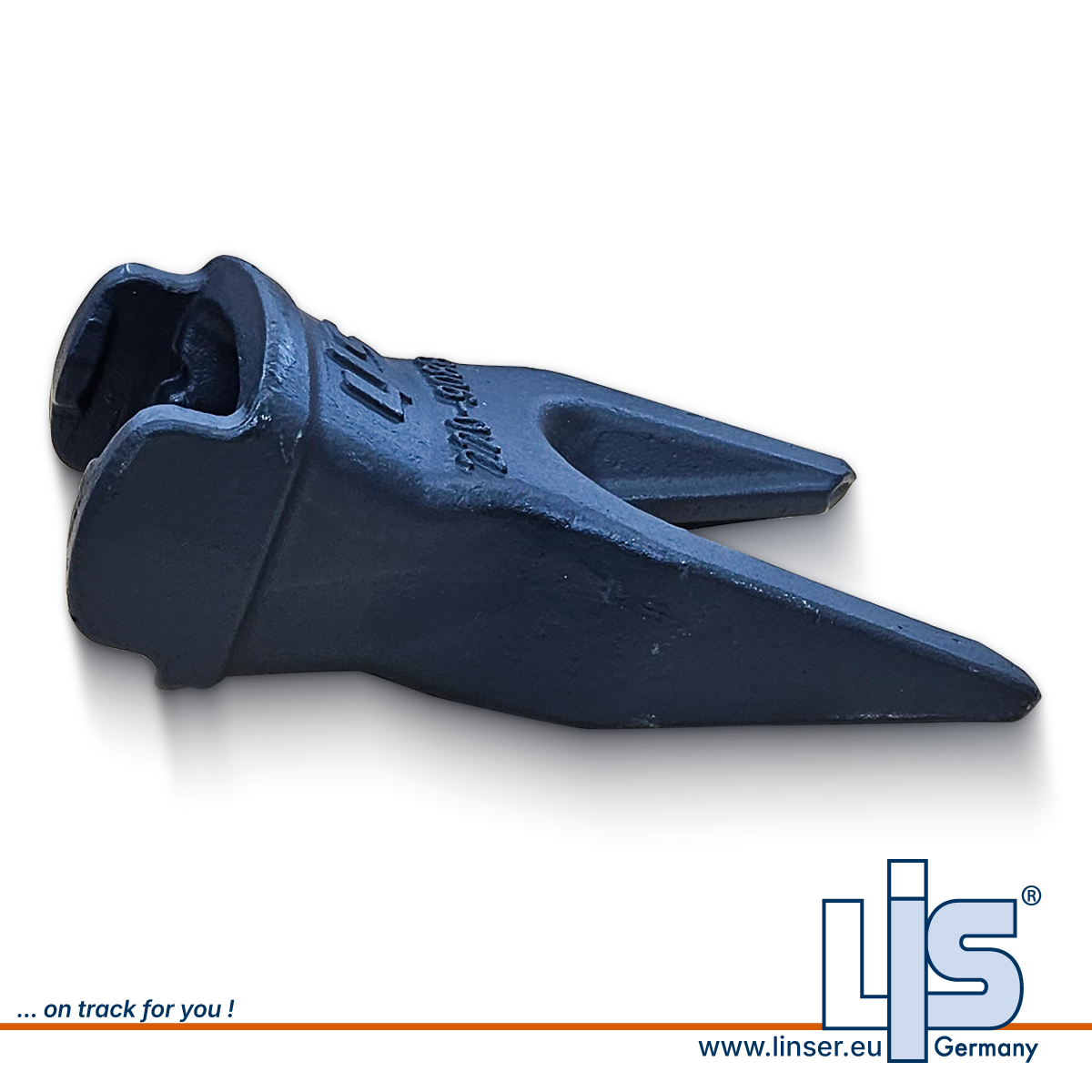 LIS Baggerzahn K80 2209088 von der Seite für CAT K-System.