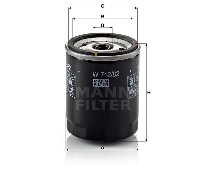 MANN-FILTER W712/82 Wechselfilter