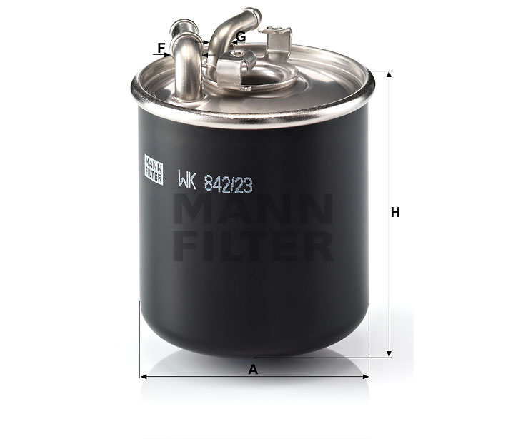 MANN-FILTER WK842/23x Kraftstoff-Leitungsfilter (Inline)