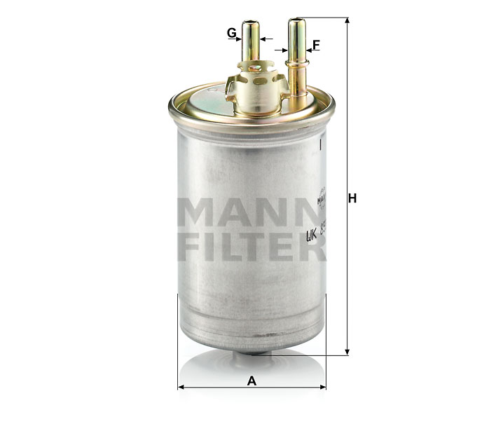 MANN-FILTER WK853/7 Kraftstoff-Leitungsfilter (Inline)