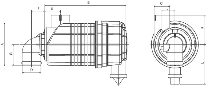 DONALDSON Luftfilter G065498 (RadialSeal FPG Alexin 90°)