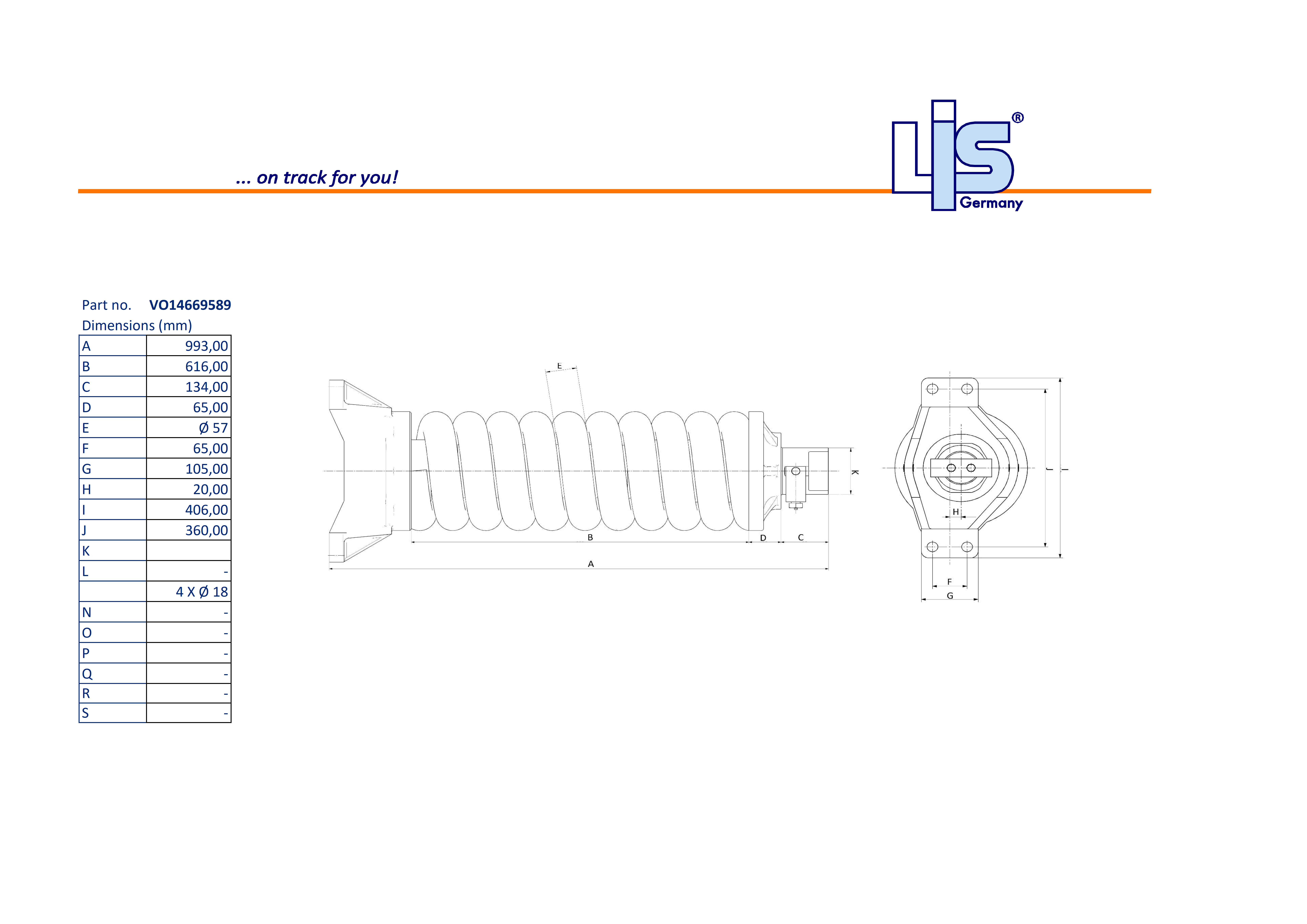 TRACK ADJUSTER & SPRING ASSEMBLY