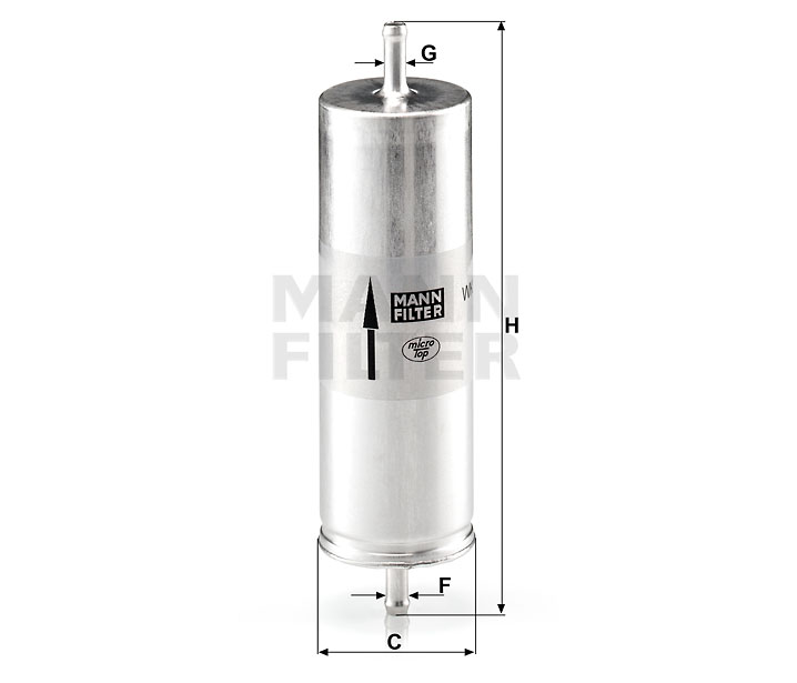 MANN-FILTER WK516 Kraftstoff-Leitungsfilter (Inline)