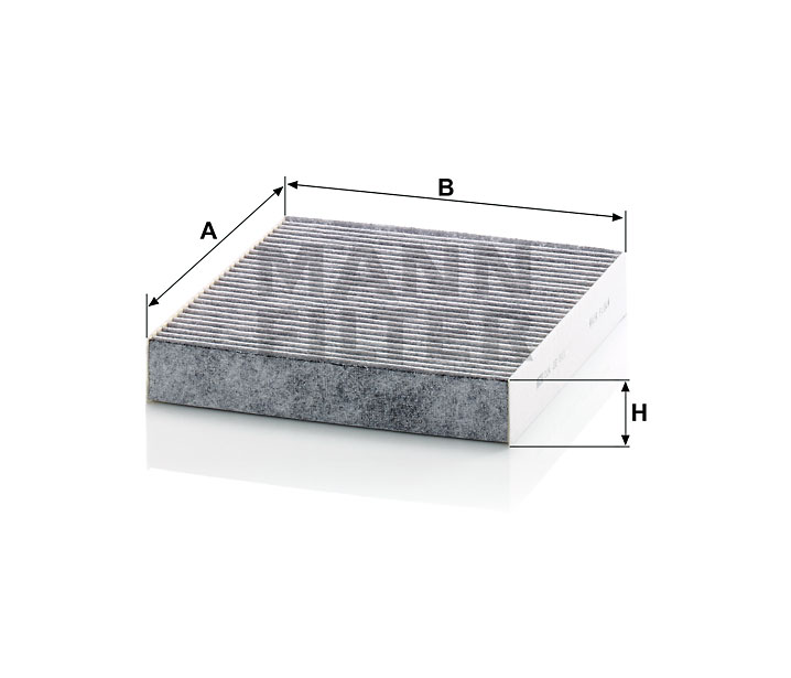 MANN-FILTER CUK22011 Innenraumfilterelement (Aktivkohle)