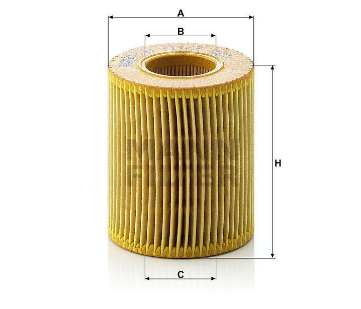 MANN-FILTER HU711/2x Flüssigkeitsfilterelement (metallfrei)