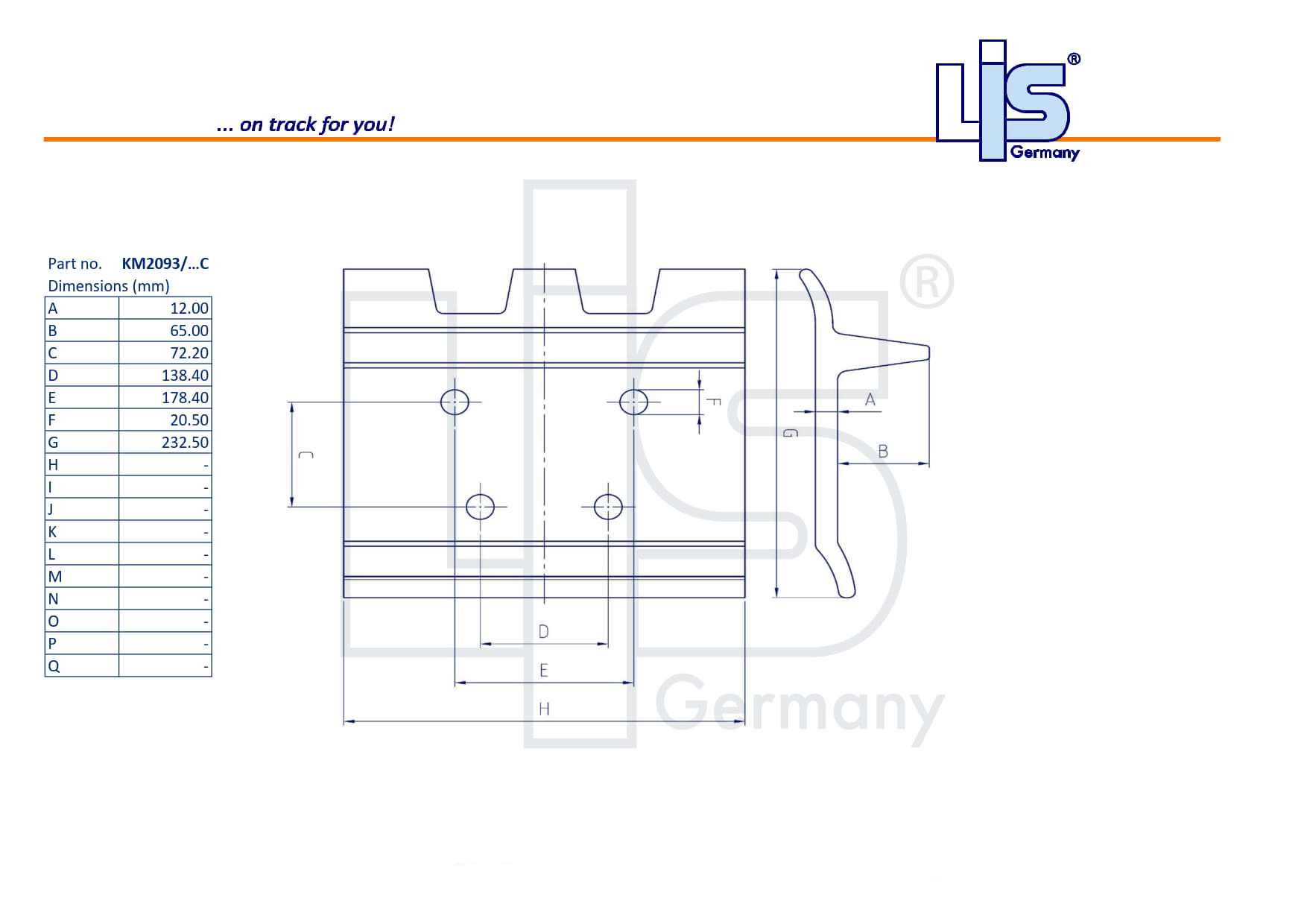 Single Grouser Shoe 610/12mm
