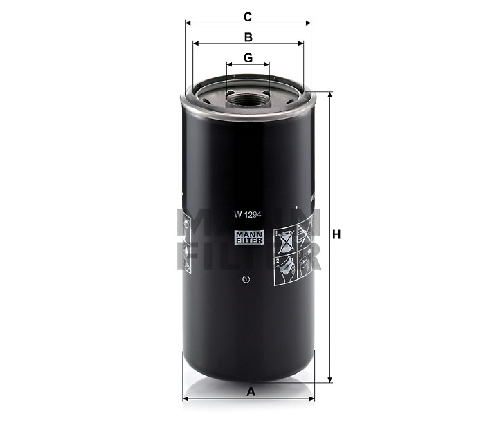 MANN-FILTER W1294 Ölfilter SpinOn