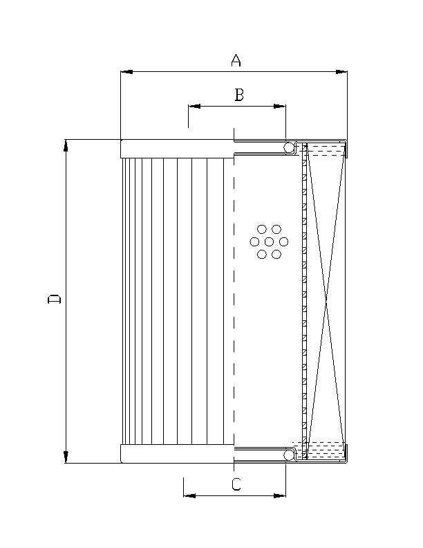FILTREC XR630G06 hydraulic filter element