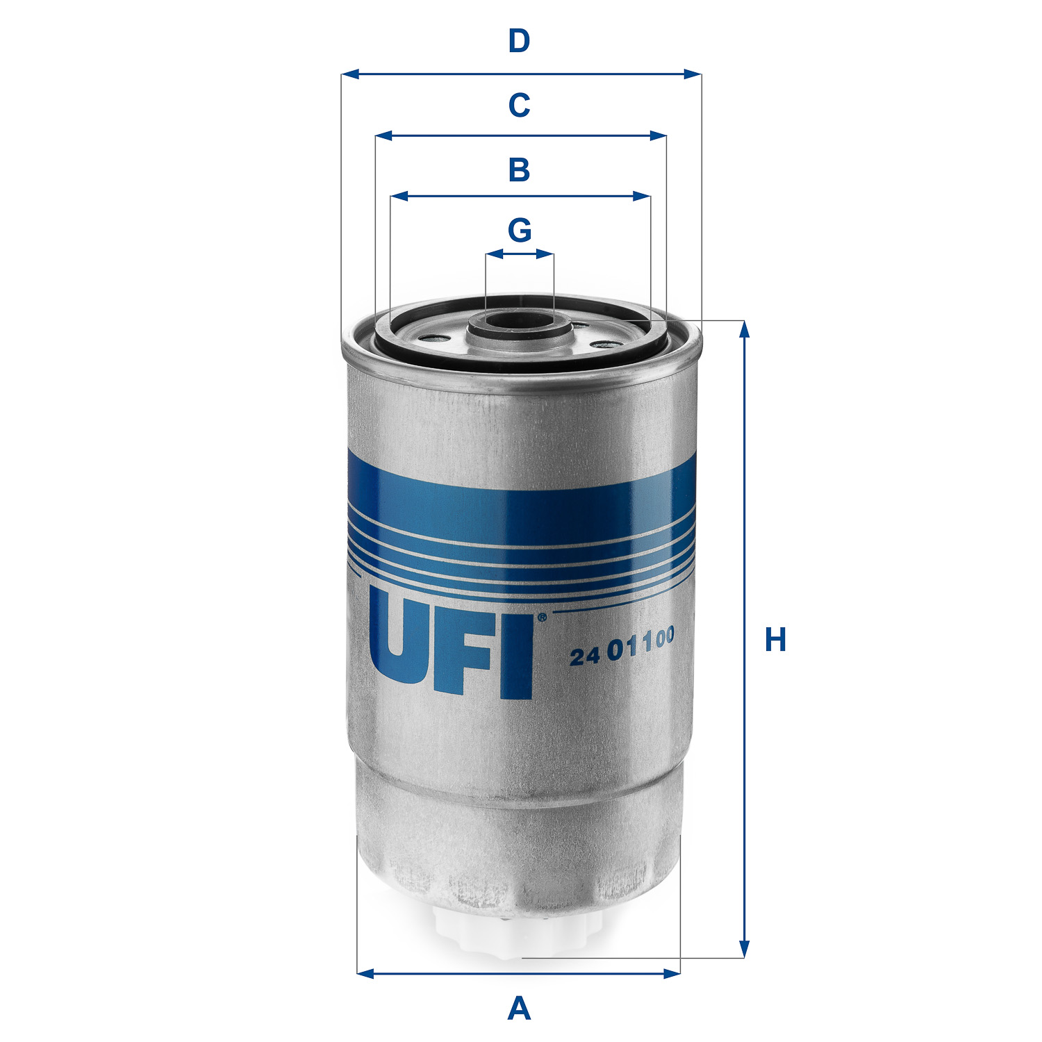 UFI FILTERS 24.011.00 Kraftstofffilterelement