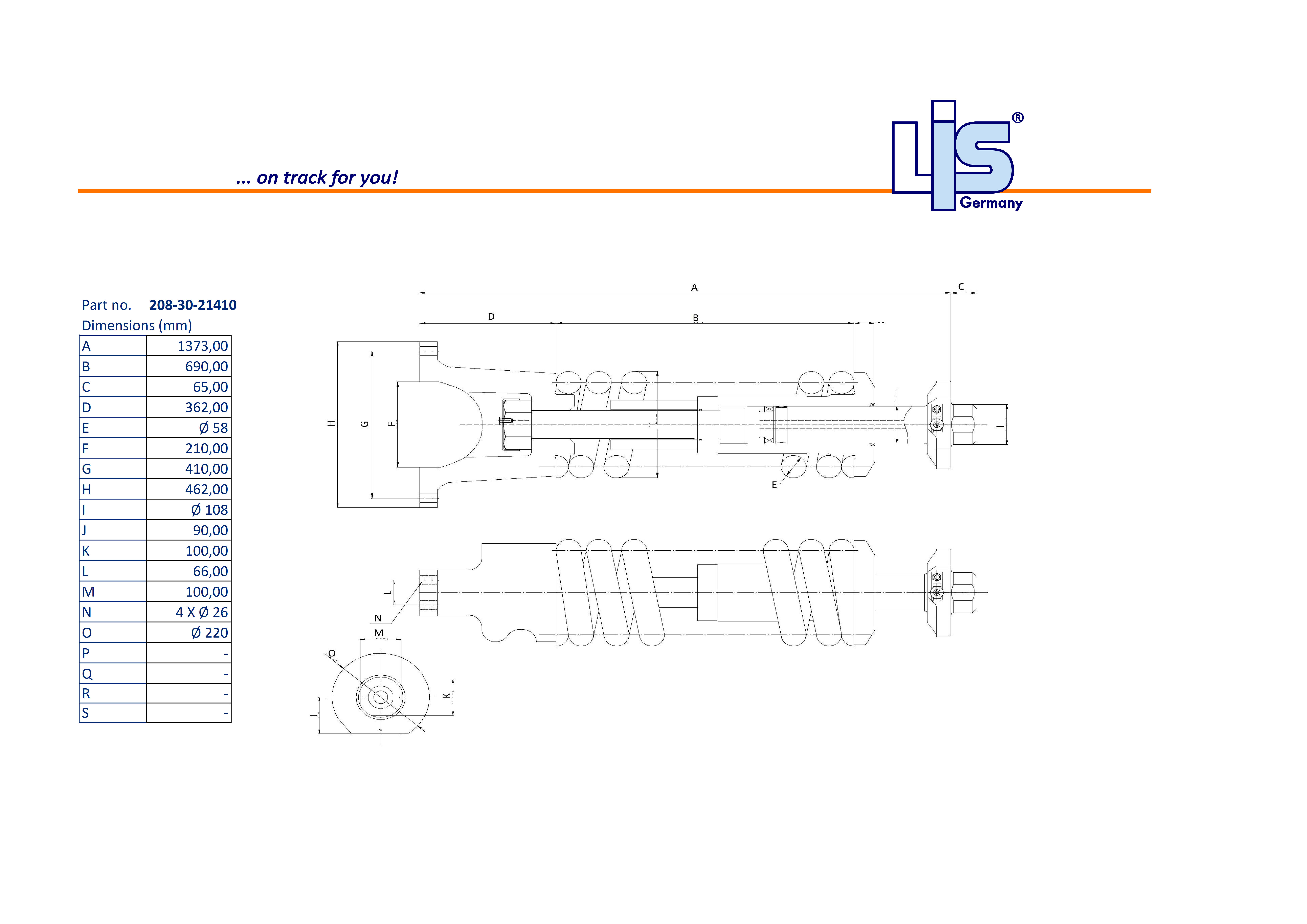 TRACK ADJUSTER & SPRING ASSEMBLY to fit
PC490LC11,PC390LC11HRD