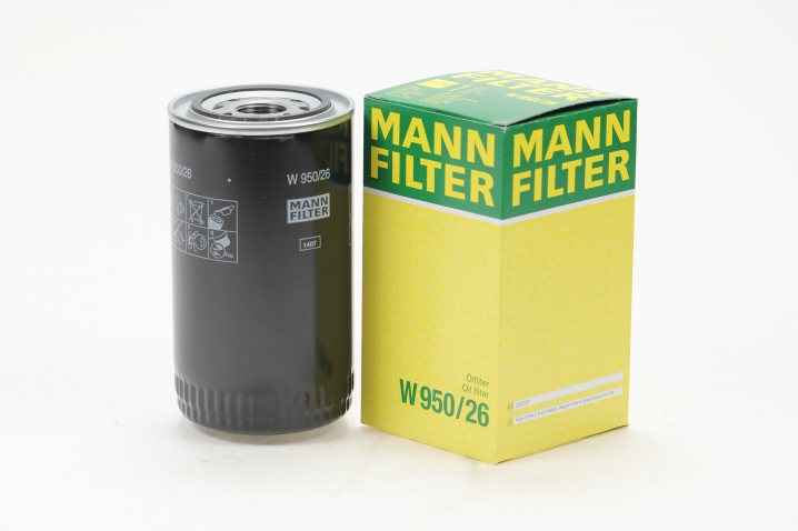 MANN-FILTER W950/26 oil filter (spin-on)