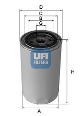 UFI FILTERS 23.497.00 Ölfilter SpinOn