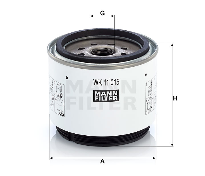 MANN-FILTER WK11015x Kraftstofffilter SpinOn