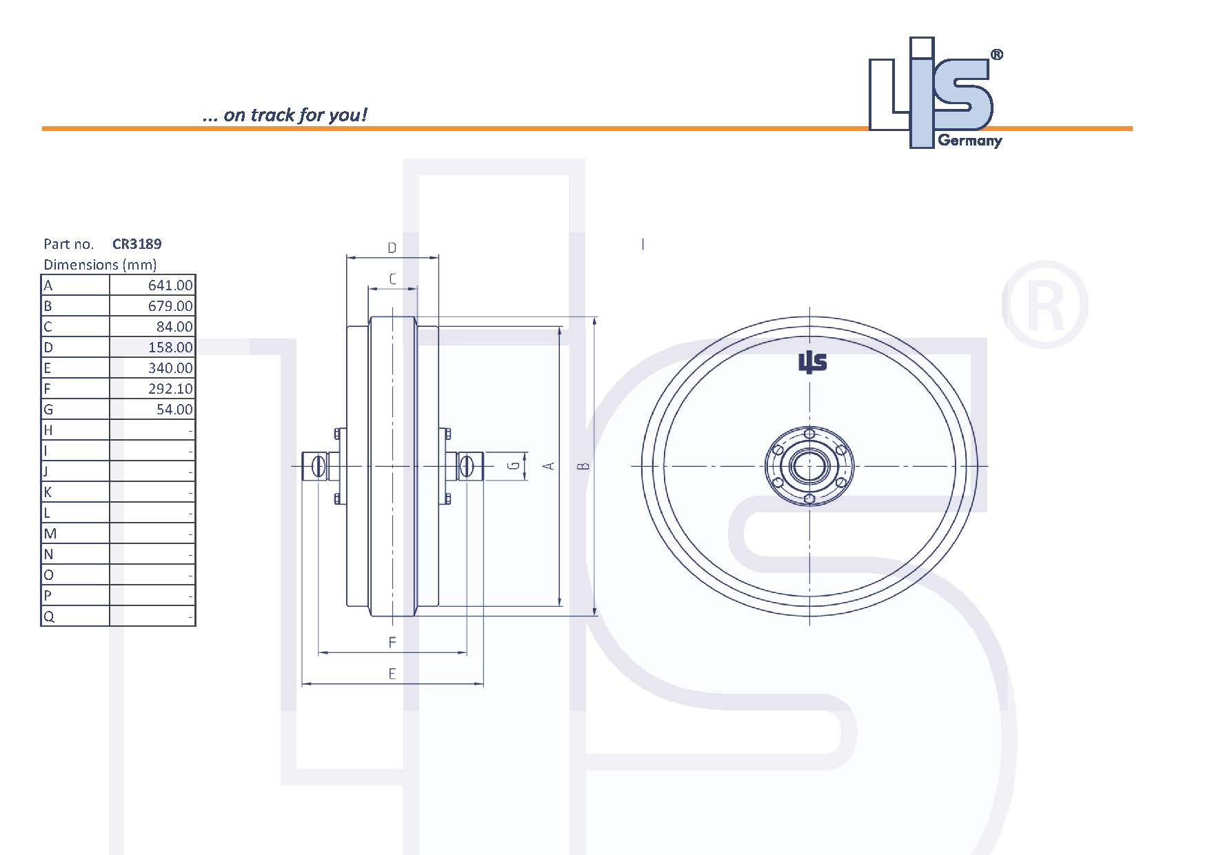 LIS® Idler CR3189