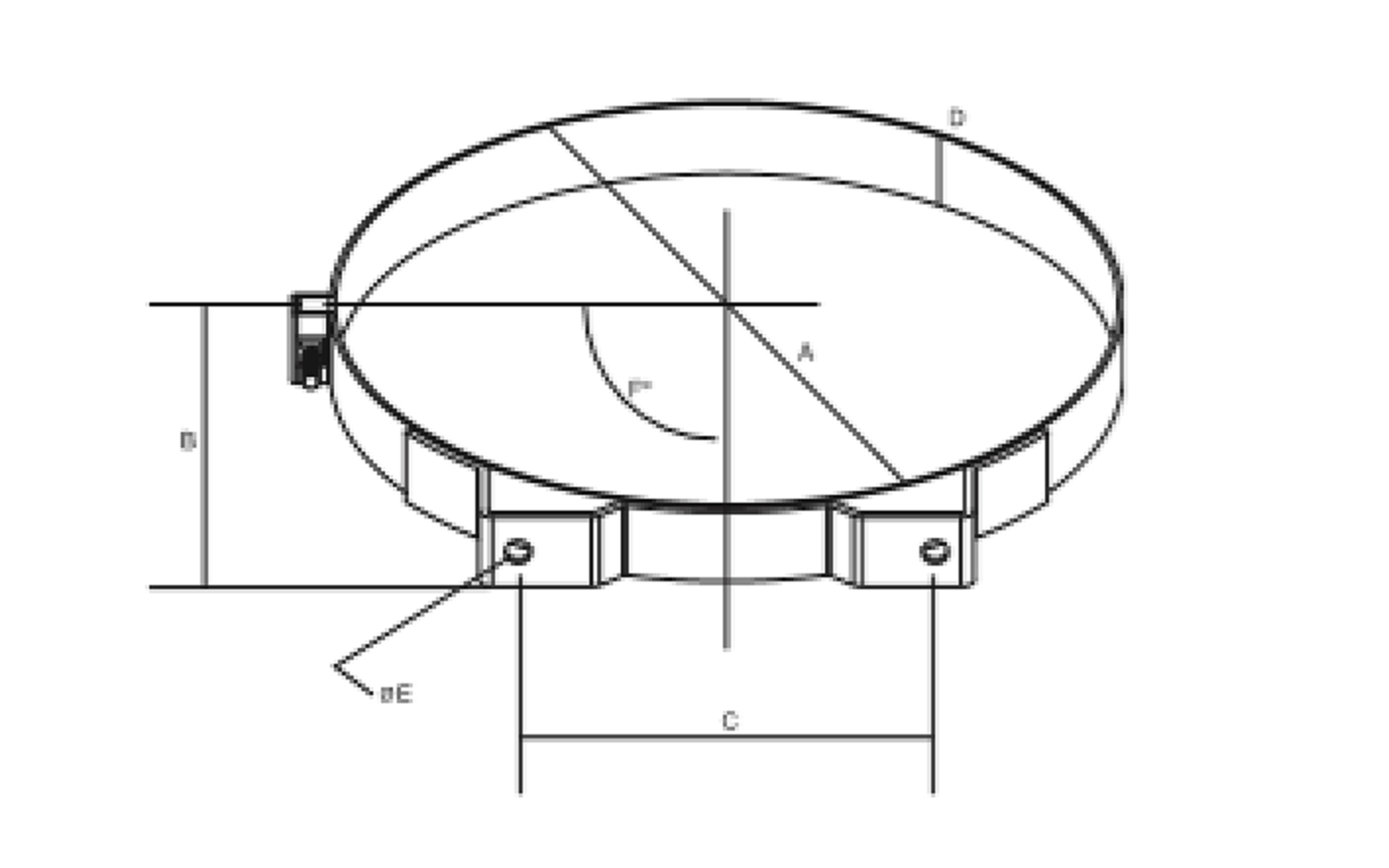 DONALDSON P002348 Halter für Luftfilter