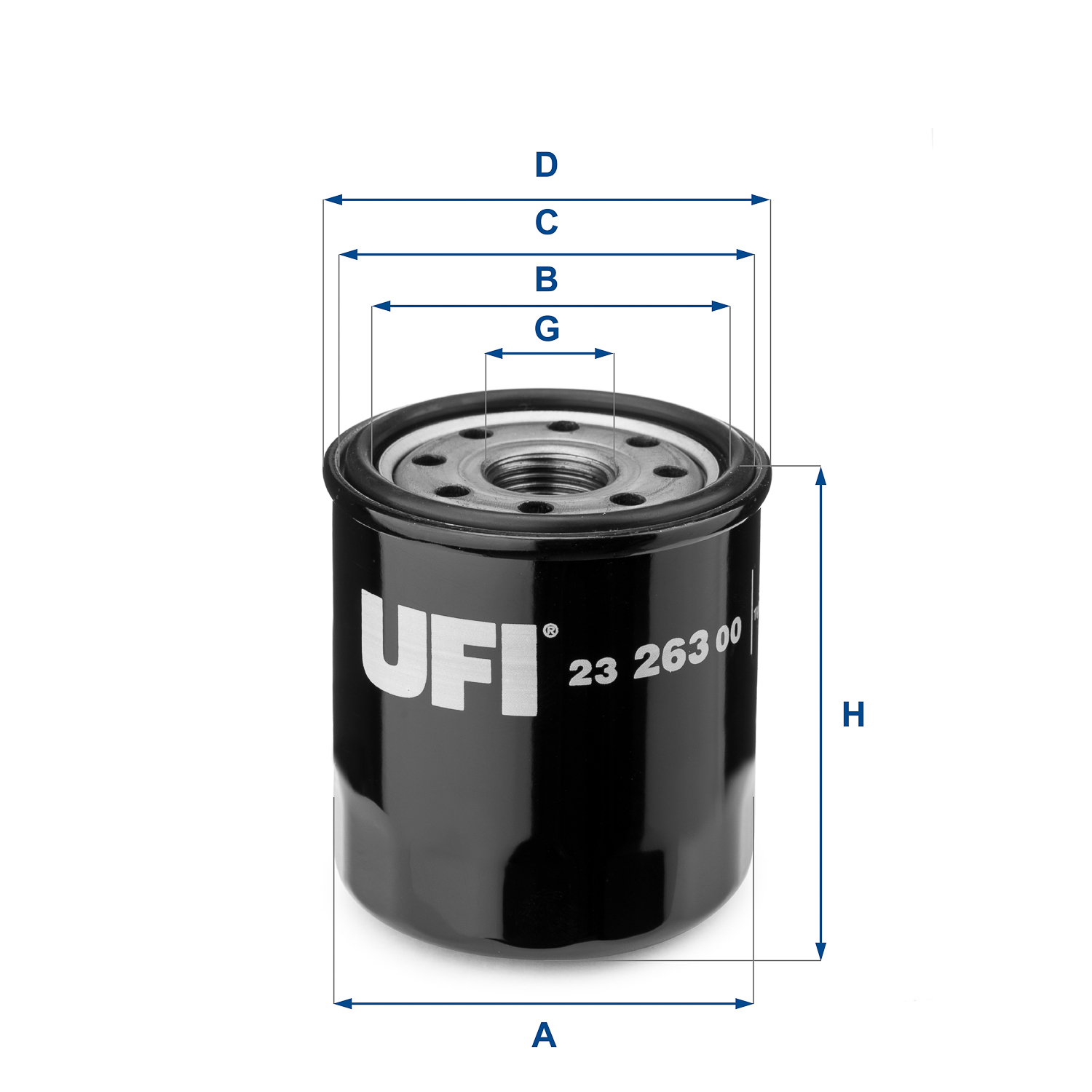 UFI FILTERS 23.263.00 Ölfilter SpinOn