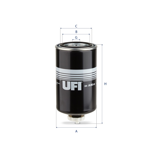UFI FILTERS 24.A26.00 Kraftstofffilter SpinOn