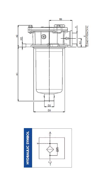 FILTREC FRTR140G25BBB6TC000S0 Leitungsfilter (Rücklauffilter)
