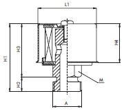 FILTREC FB110B1C05 Luftfilter (Be- und Entlüftung 1/4"-BSP)
