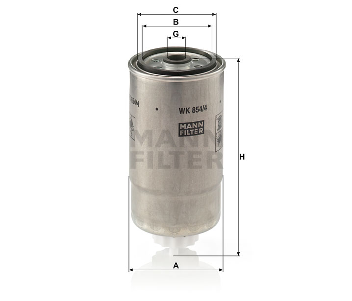 MANN-FILTER WK854/4 Kraftstoffwechselfilter
