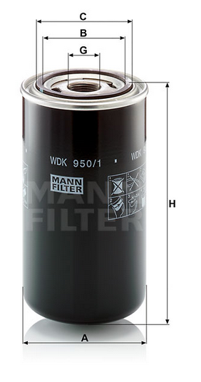 WDK950/1 Kraftstoffwechselfilter