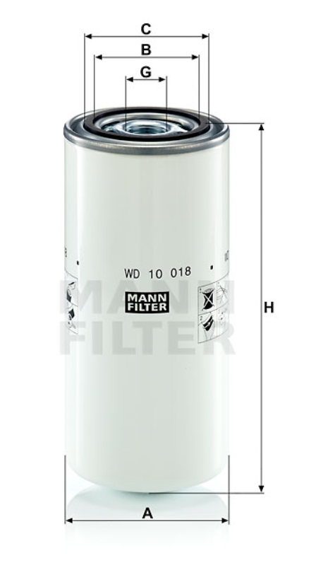 MANN-FILTER WD10018 Ölfilter SpinOn