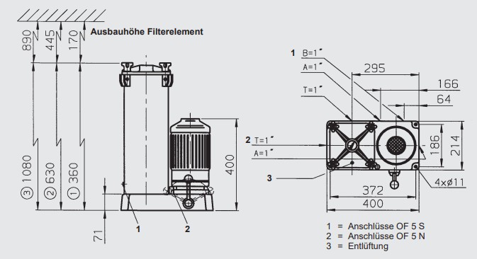 OF5S10P6M2B03E filter unit (aggregate)