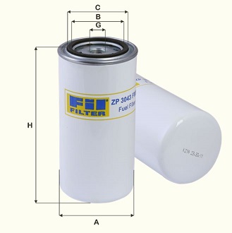 ZP3043FMBV Kraftstofffilter SpinOn