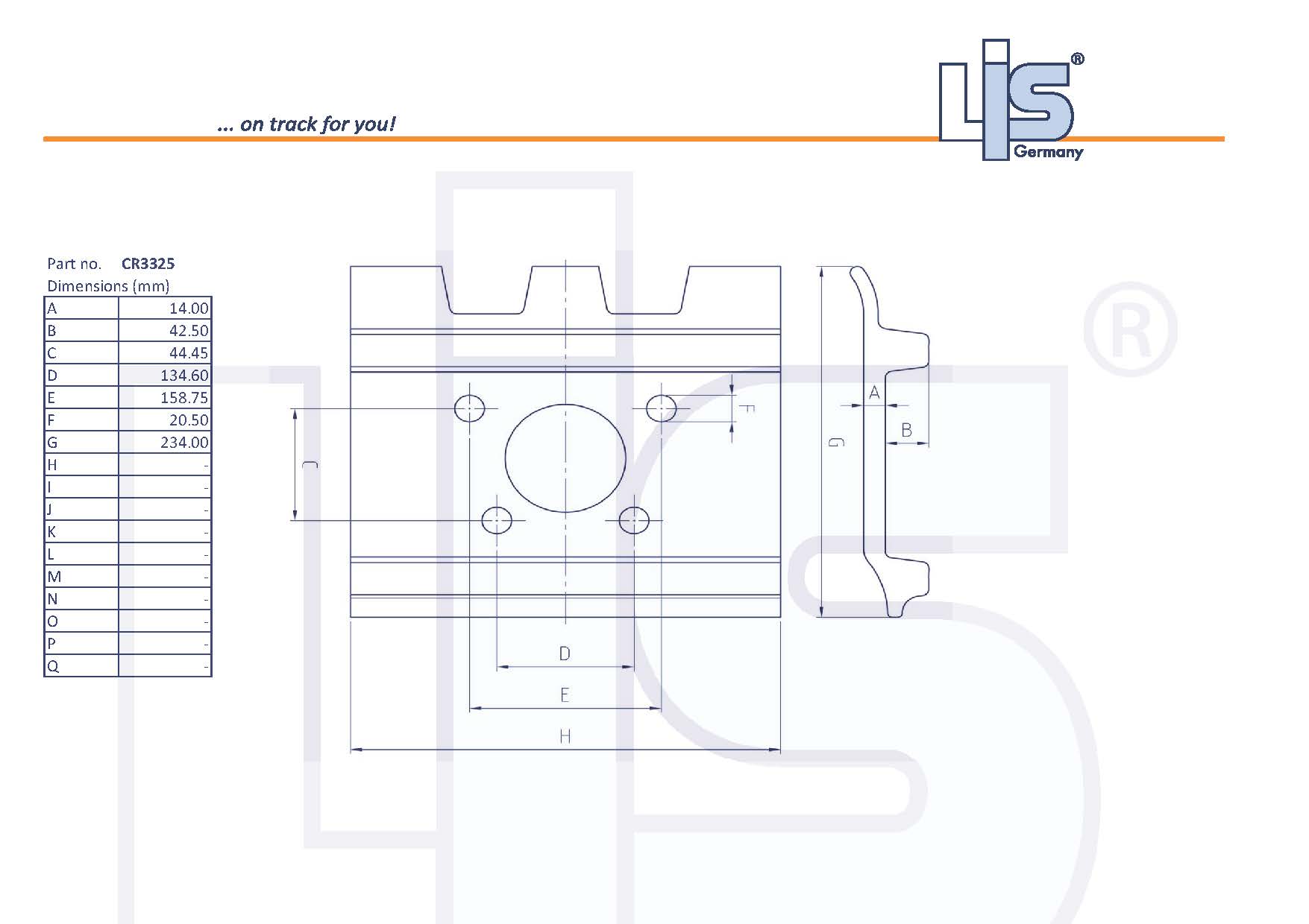 Master Double Grouser Shoe 508/14mm