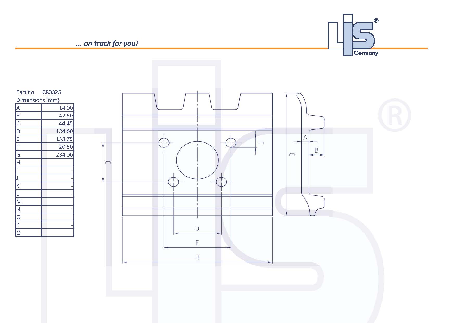 Master Double Grouser Shoe 508/14mm