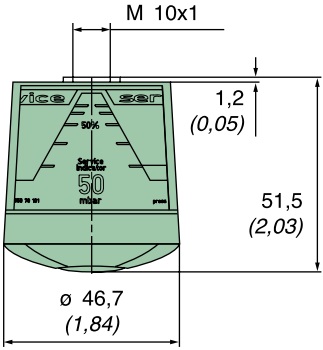 3908070911 Wartungsanzeiger, 80mbar