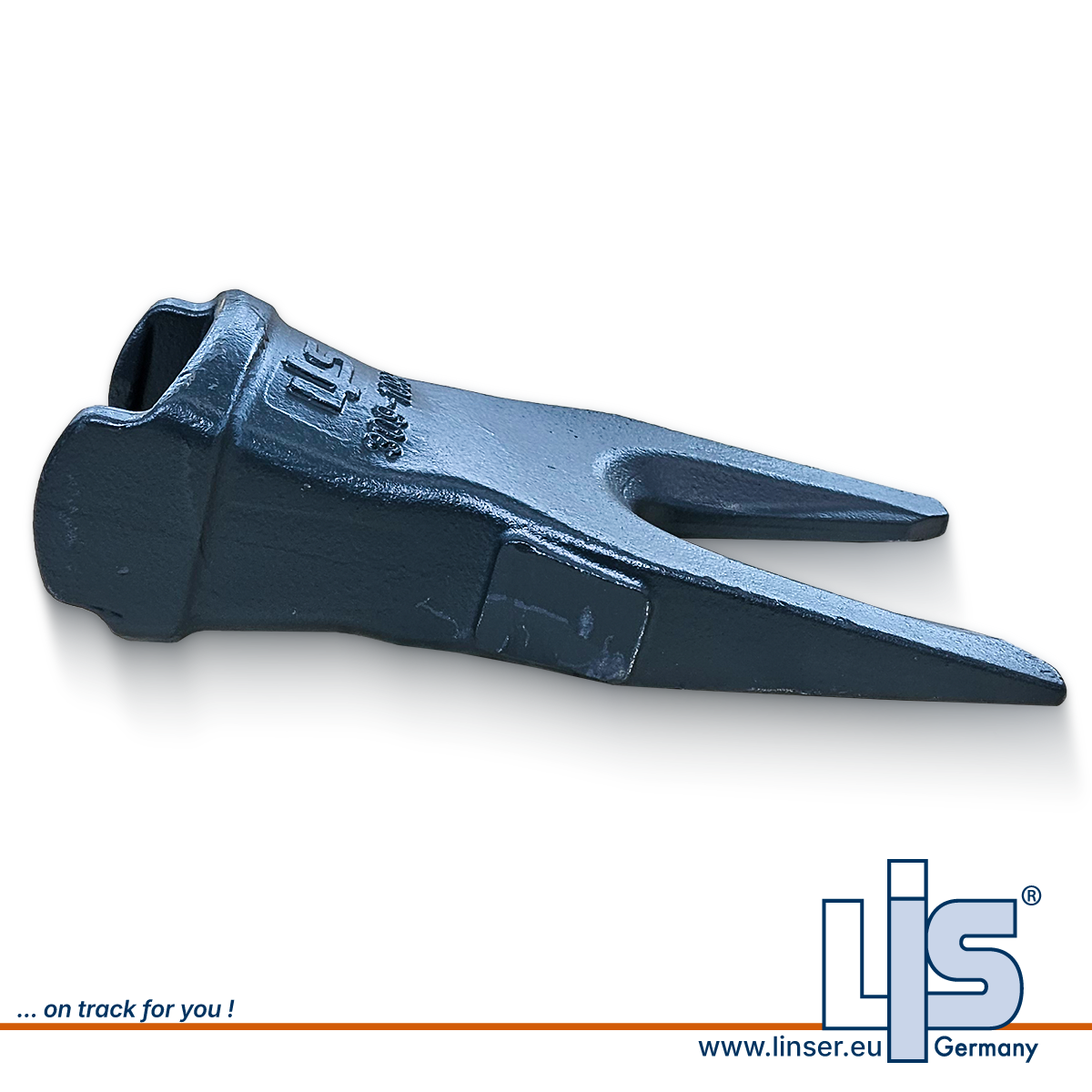 LIS Baggerzahn K90 2221098 von der Seite für CAT K-System.