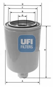 UFI FILTERS 24.039.00 fuel filter element
