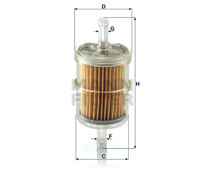 MANN-FILTER WK42/2 Kraftstoff-Leitungsfilter (Inline)
