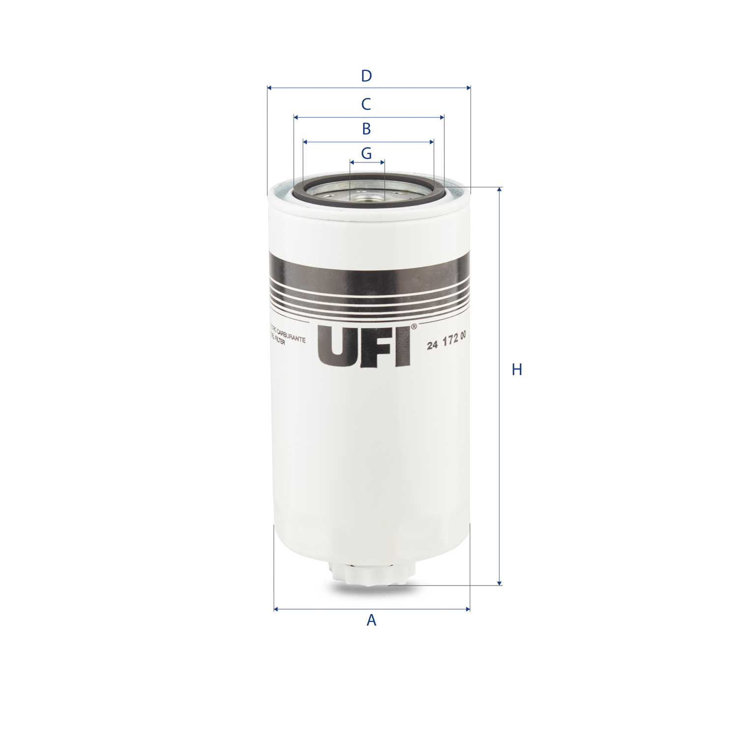 UFI FILTERS 24.172.00 Kraftstofffilter SpinOn