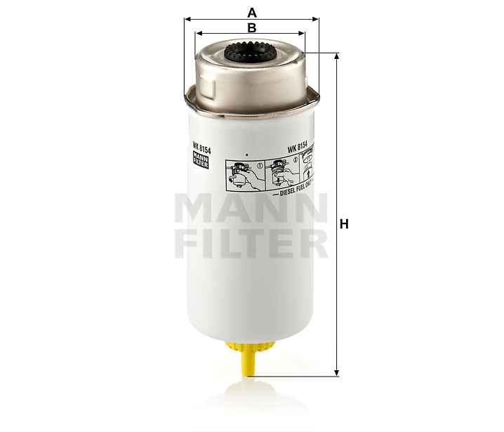 MANN-FILTER WK8154 Kraftstoffwechselfilter