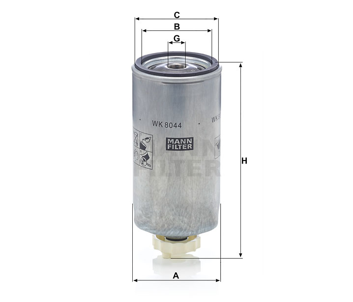 MANN-FILTER WK8044x Kraftstoffwechselfilter