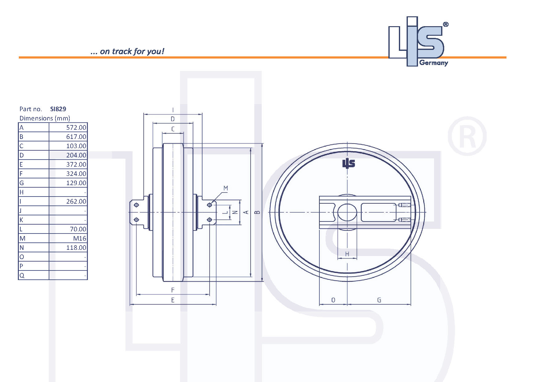 LIS® Idler with Brackets SI829
