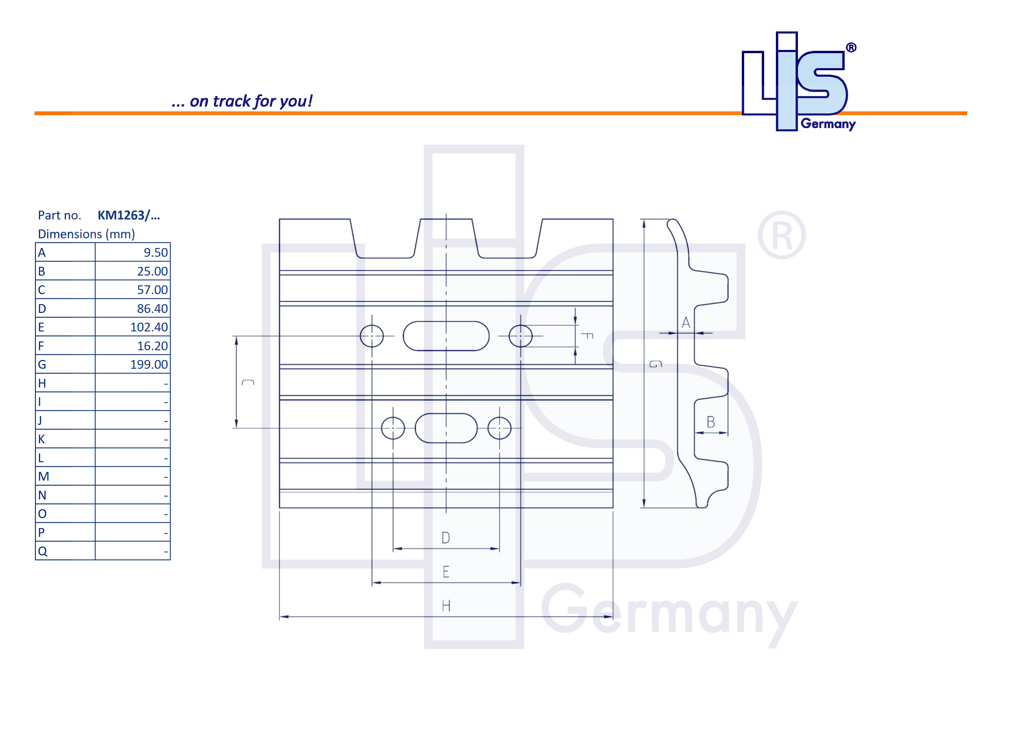 Triple Grouser Shoe 600/9,5mm