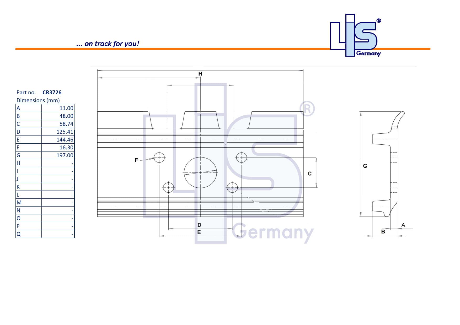 Double Grouser Shoe 508/11mm
