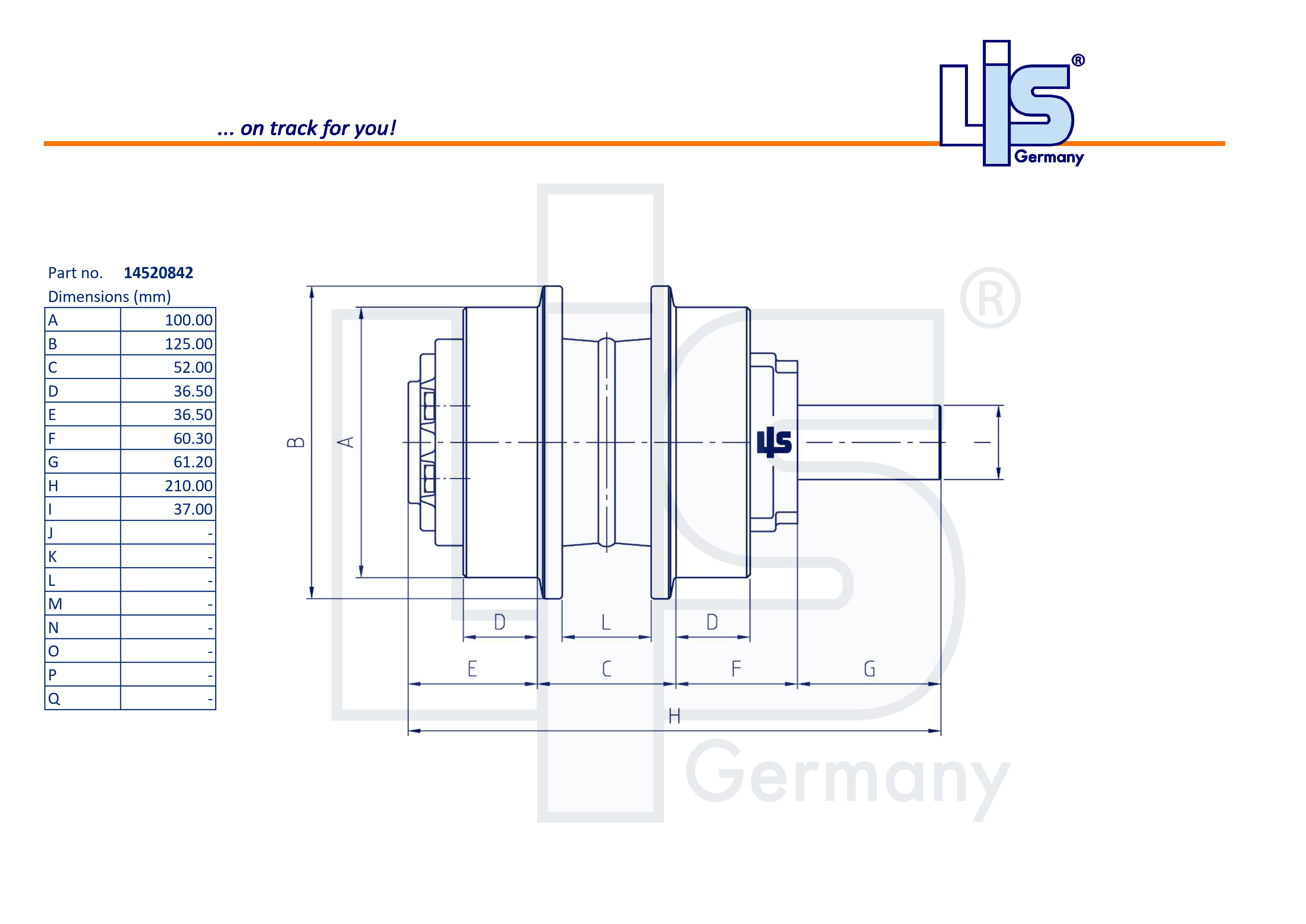 LIS® Carrier Roller 14520842